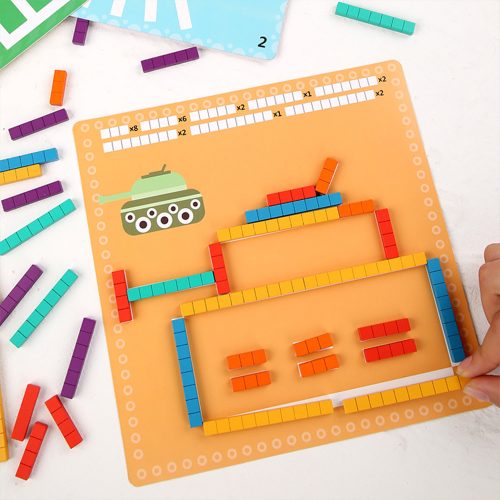 Számolórúd kirakó számtani oktató fajtáték