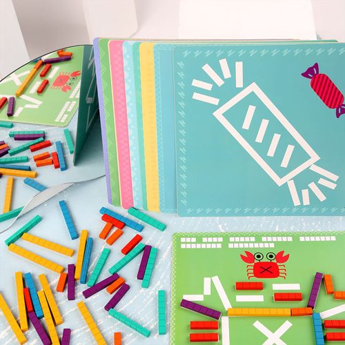 Számolórúd kirakó számtani oktató fajtáték