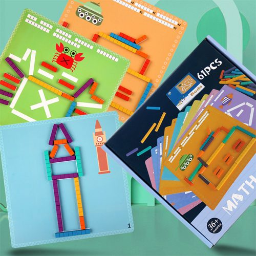 Számolórúd kirakó számtani oktató fajtáték