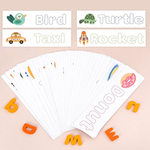 Szókirakó, szótanuló fajték angol kártyákkal