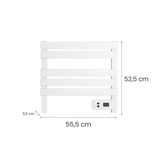 Elektromos törölközőszárító radiátor 150W fehér