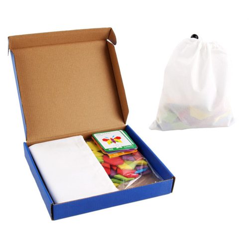 Tangram kreatív formakiráko fajáték 155 db