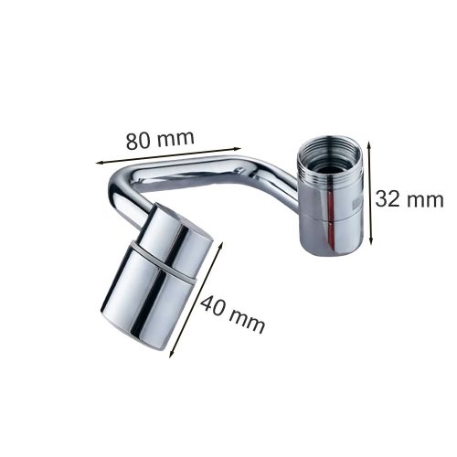 Flexibilis forgatható csap hosszabbító króm