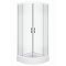 XENIA 80x80 cm íves zuhanykabin zuhanytálcával