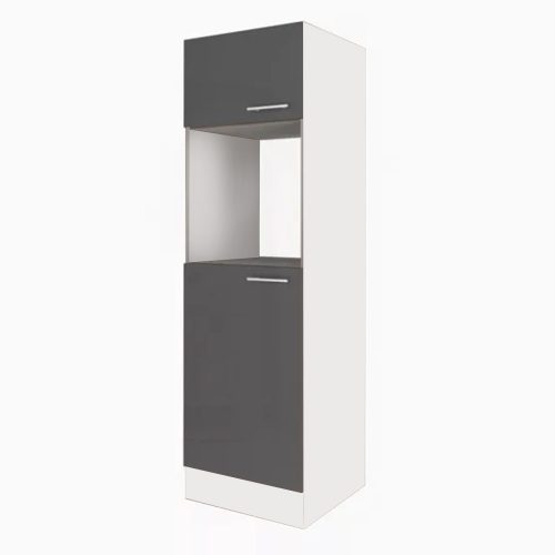 Yorki 60-as kamraszekrény fehér korpusz selyemfényű antracit fronttal