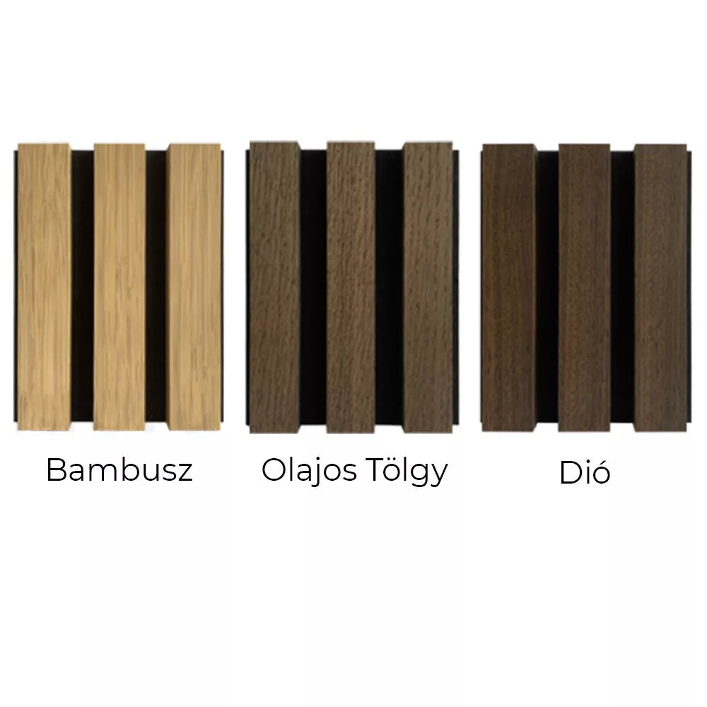 Akusztikus falpanel dió hatású 260x60x1,8 cm