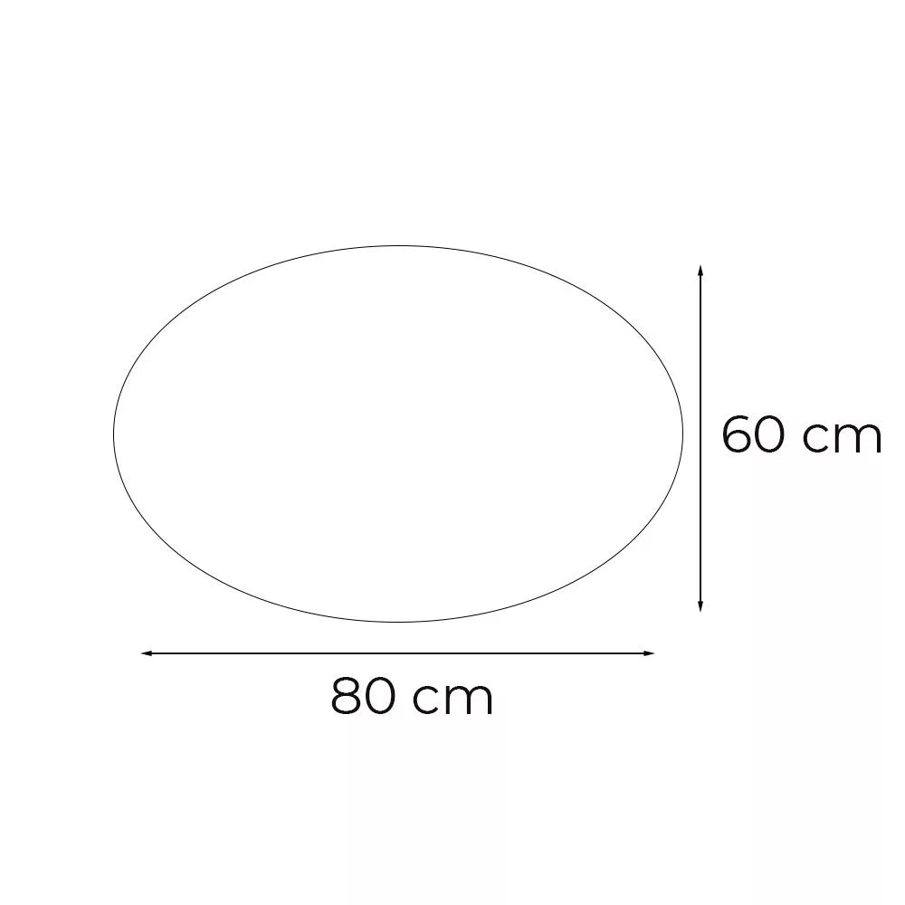 Dea 80 mirror with LED lighting