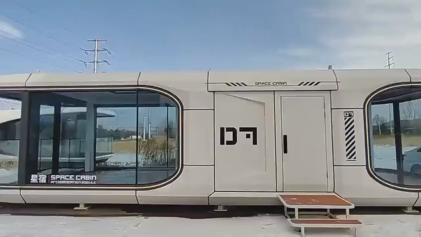 Szétszerelhető Konténer Ház - Összekapcsolt Apple Cabin Kétszintes Előregyártott Épület