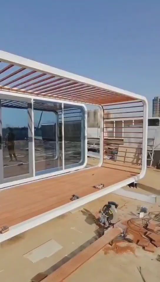 Gazdaságos Mobil Előregyártott Kapszula Hotel Apple Cabin Konténer Ház