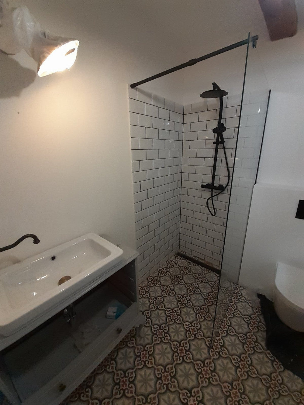 Alfa 80x200 cm Walk-in zuhanykabin