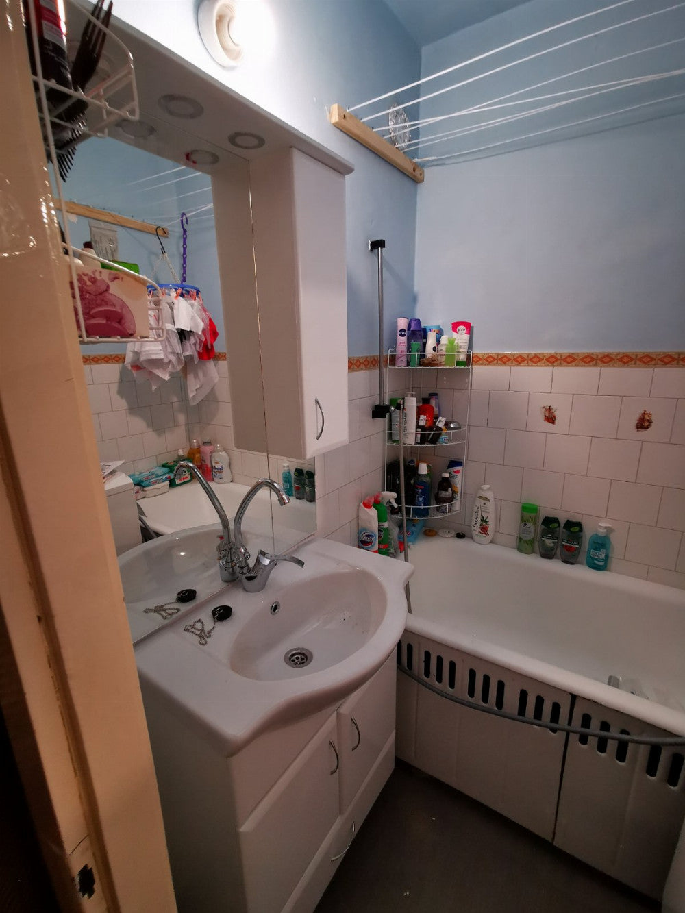 Bianca Plus 65 komplett fürdőszobabútor, aida dió színben, jobbos nyitási irány