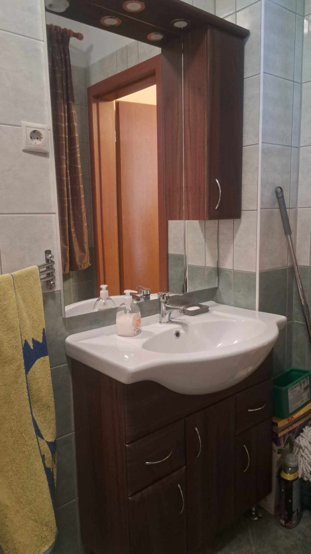 Bianca Plus 75 komplett fürdőszobabútor, sonoma tölgy színben, jobbos nyitási irány