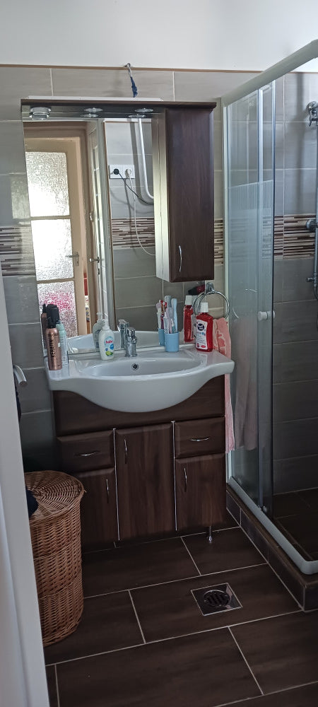 Bianca Plus 75 komplett fürdőszobabútor, sonoma tölgy színben, jobbos nyitási irány