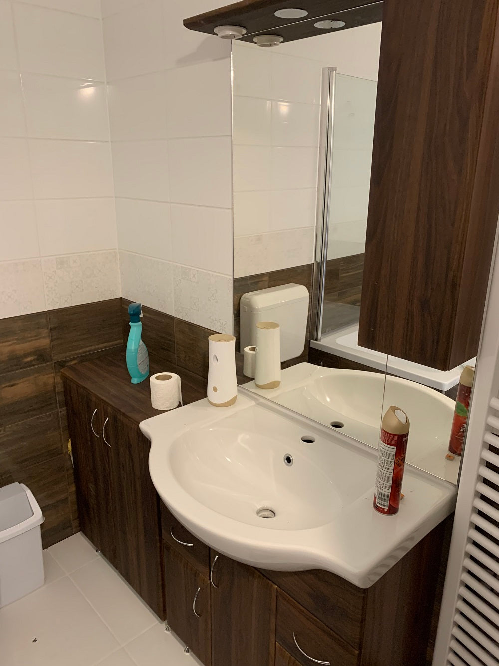 Bianca Plus 75 komplett fürdőszobabútor, sonoma tölgy színben, jobbos nyitási irány