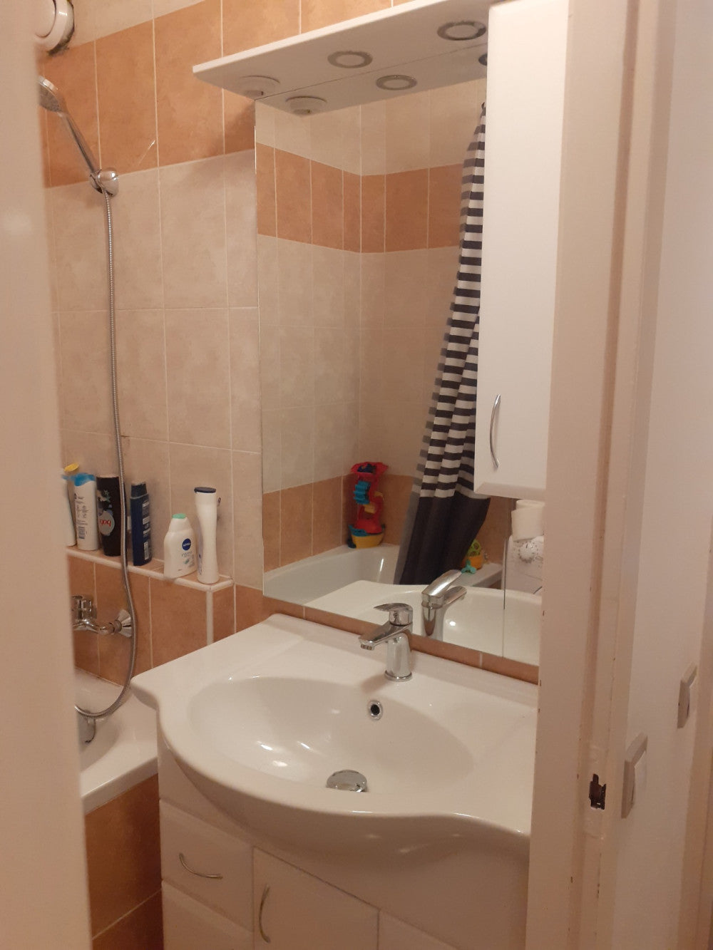 Bianca Plus 75 komplett fürdőszobabútor, sonoma tölgy színben, jobbos nyitási irány