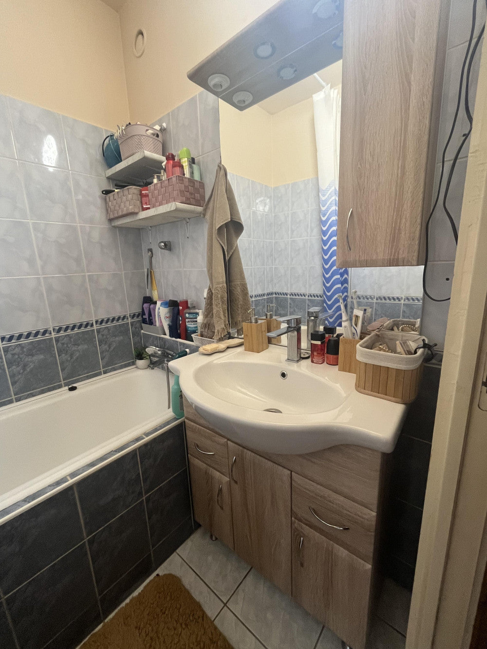 Bianca Plus 75 komplett fürdőszobabútor, sonoma tölgy színben, jobbos nyitási irány