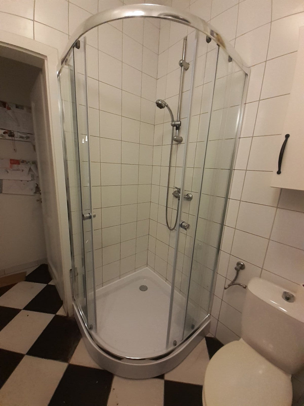 Leo 90 Chrome íves zuhanykabin zuhanytálcával