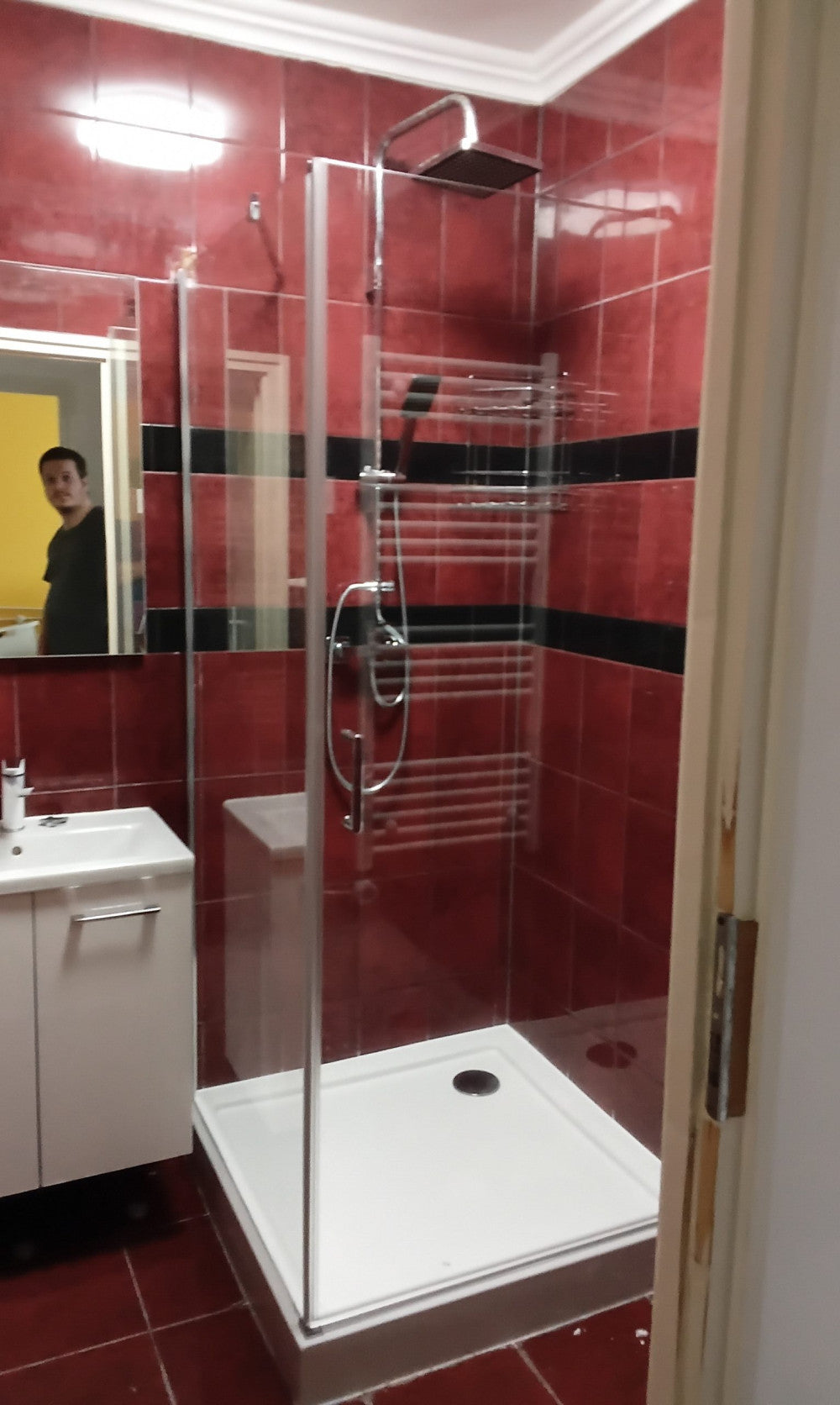 MONICA80 Monica szögletes nyílóajtós zuhanykabin, 80x80x190 cm