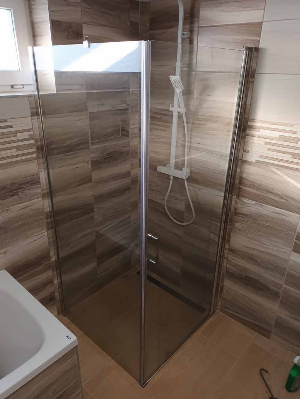 MONICA80 Monica szögletes nyílóajtós zuhanykabin, 80x80x190 cm