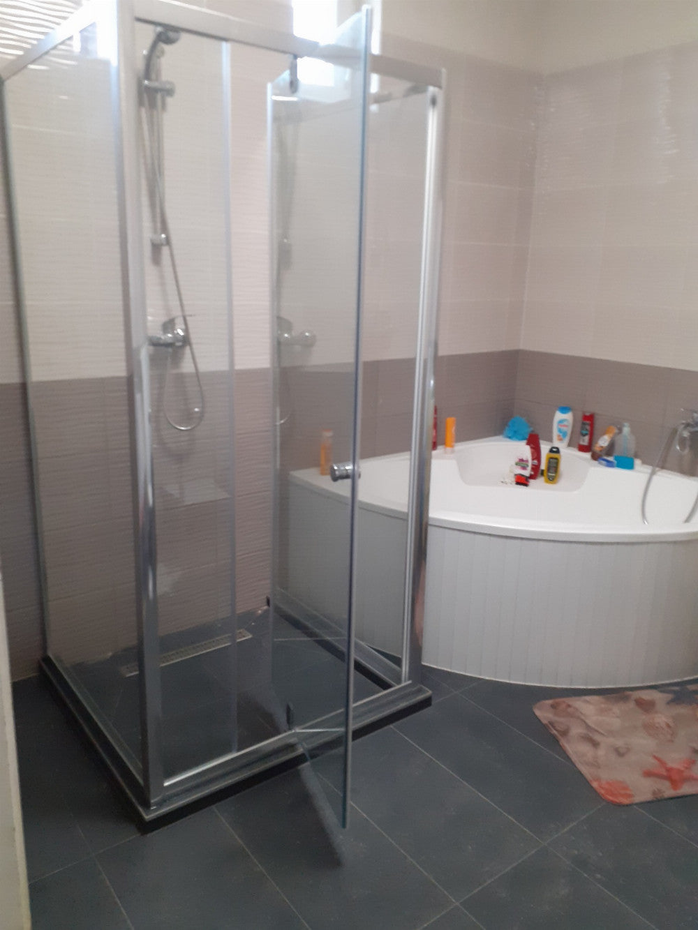 Flexi 80x80 cm sarokba szerelhető szögletes zuhanykabin zuhanytálca nélkül