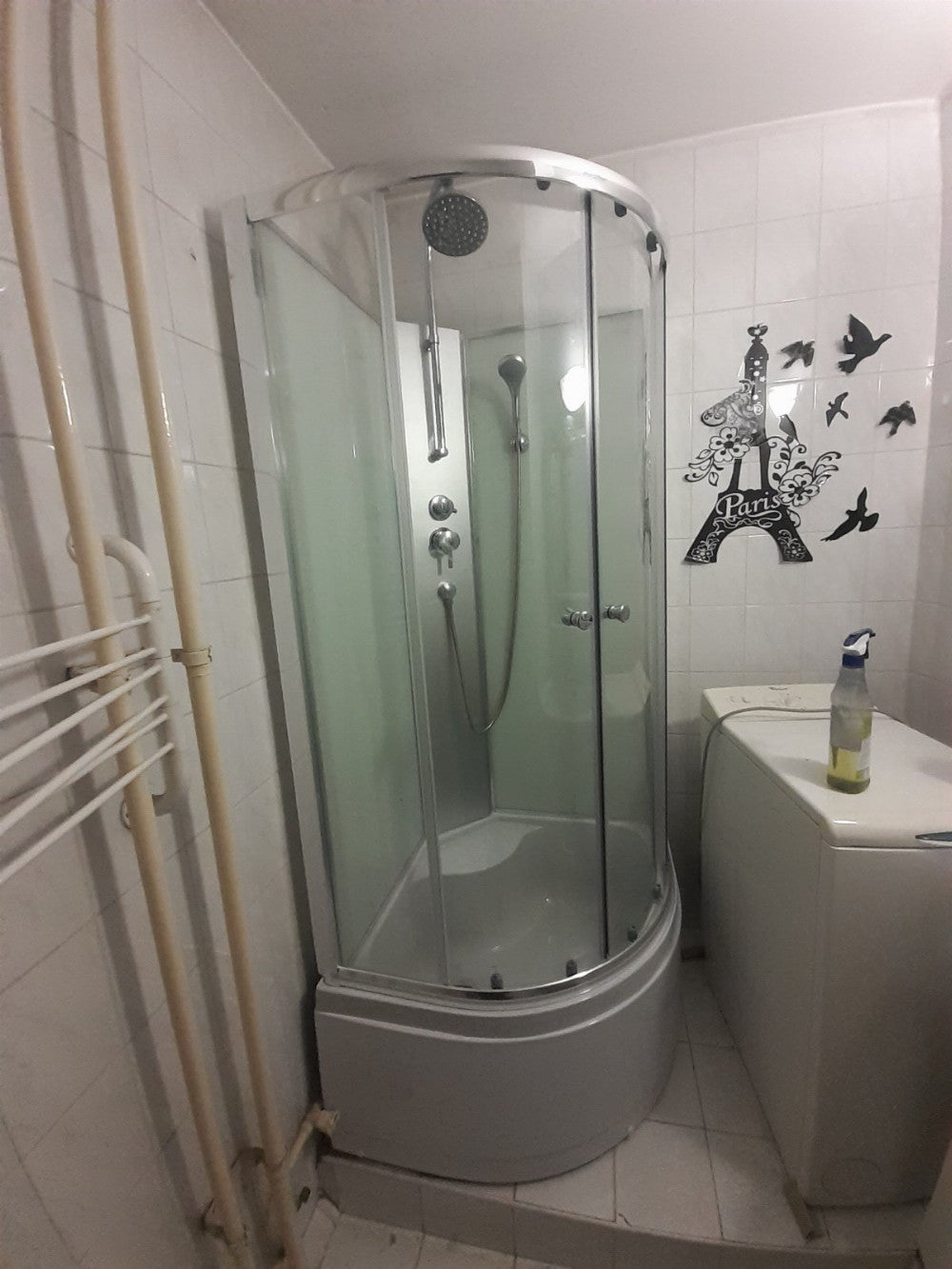 Flexi 80x80 cm sarokba szerelhető szögletes zuhanykabin zuhanytálca nélkül