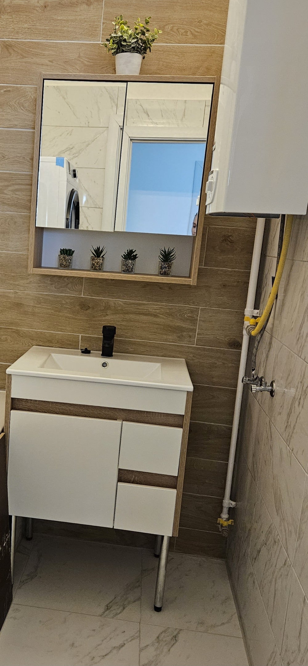 Luna 60 komplett fürdőszobabútor fehér