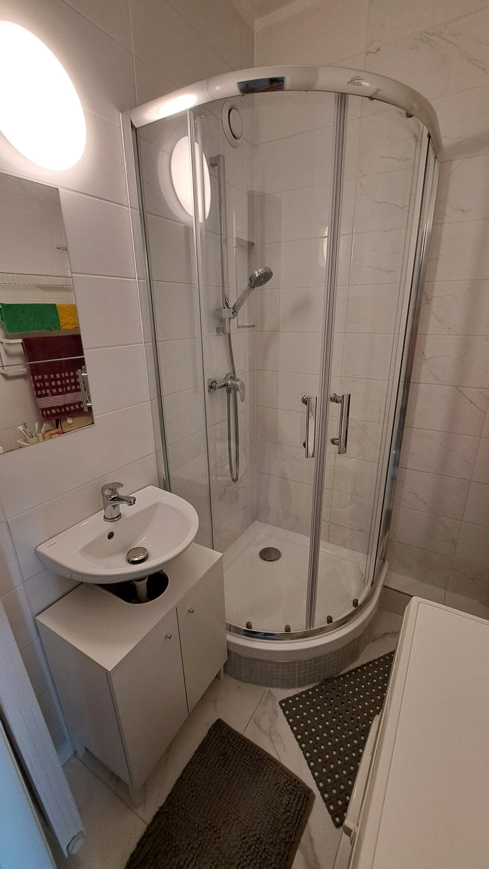 Spirit Clear 80x80 cm íves zuhanykabin zuhanytálca nélkül