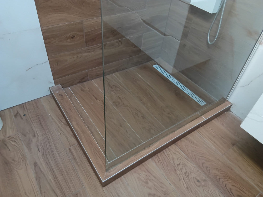 River walk in zuhanyfal 70x190 cm fekete