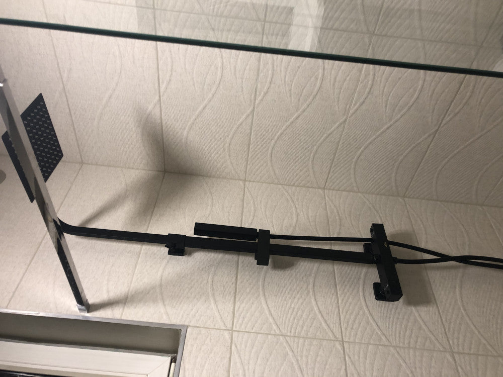 River walk in zuhanyfal 70x190 cm fekete